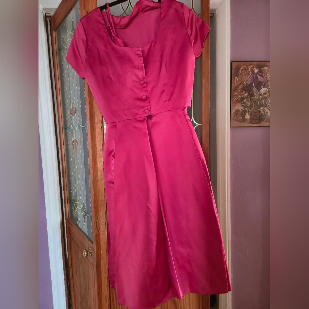 Elegant Pink Women's Dress